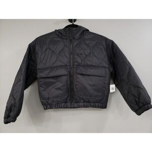 NEW Old Navy Black Coat Puffer Jacket Fall Lightweight Boy Size 8 Kid Youth Girl